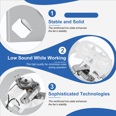 AMI PARTS 50CFM 2.0 Sones performance emphasis on efficient airflow and quiet use.