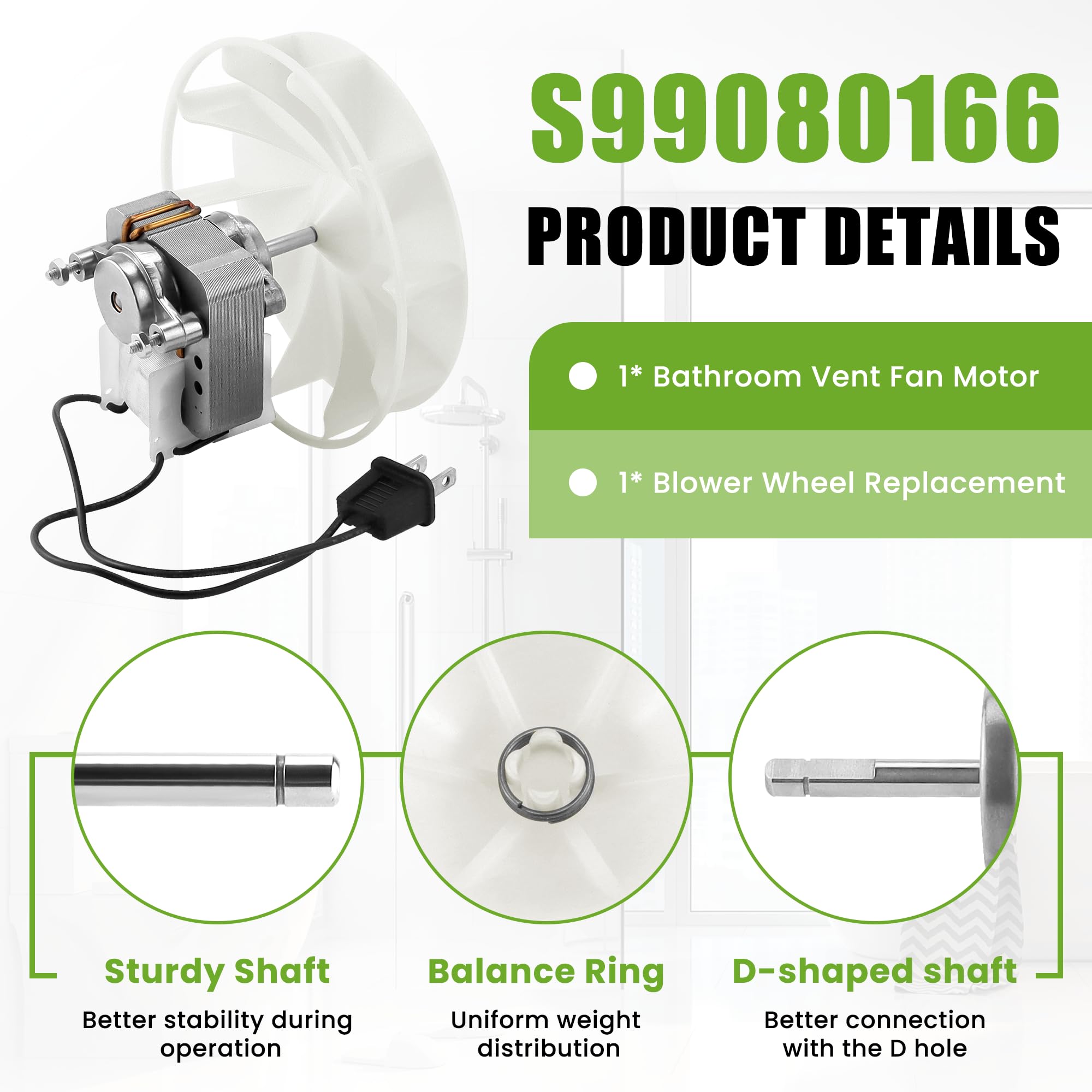 AMI PARTS S99080166 BP28 blower wheel replacement ensures smooth operation and balanced airflow.