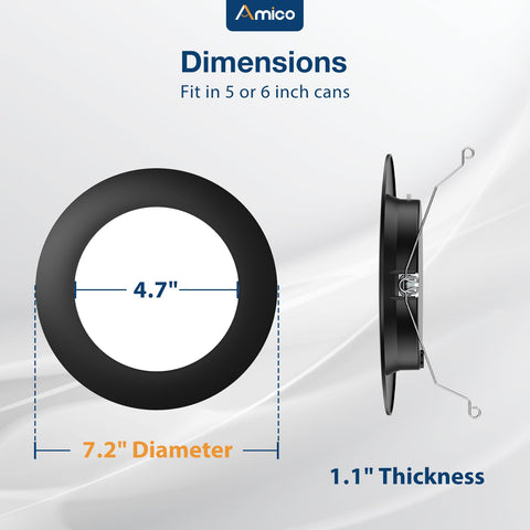 Amico 12W 1050LM brightness mimics 110W halogen performance