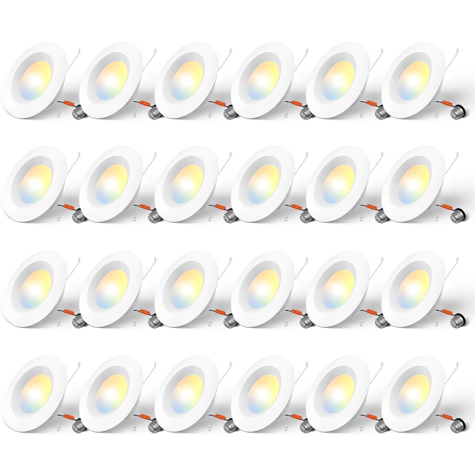 Amico LED can light dimmable 6-inch with adjustable brightness for living spaces