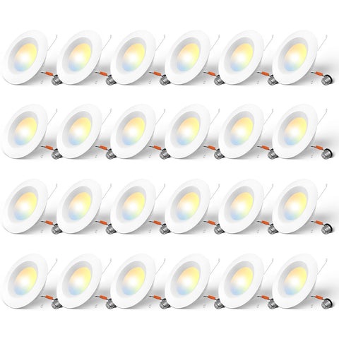 Amico LED can light dimmable 6-inch with adjustable brightness for living spaces