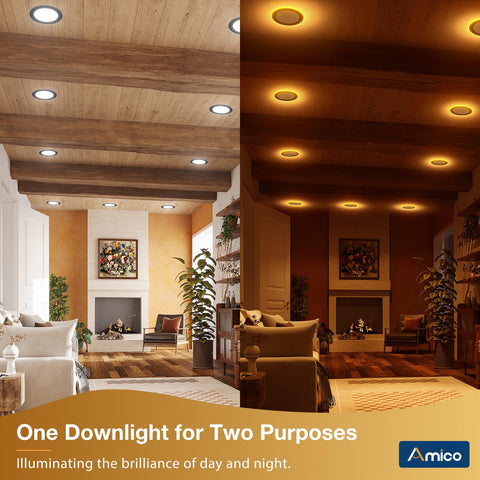 Amico 6-inch night-light emits a warm amber glow for midnight navigation