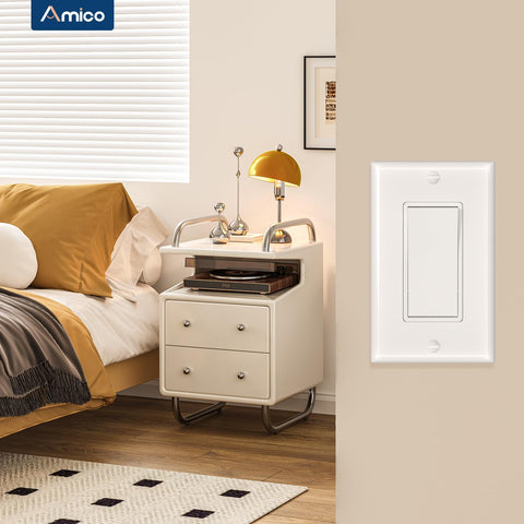 Amico dual wiring compatibility supports back insert or side-terminal installation.