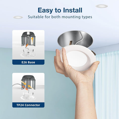 Amico retrofit can light easily fits 4-inch housings for quick upgrade.