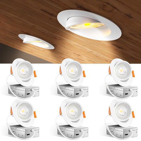 Amico 4-inch gimbal downlight with 360-degree rotation for versatile directional lighting.