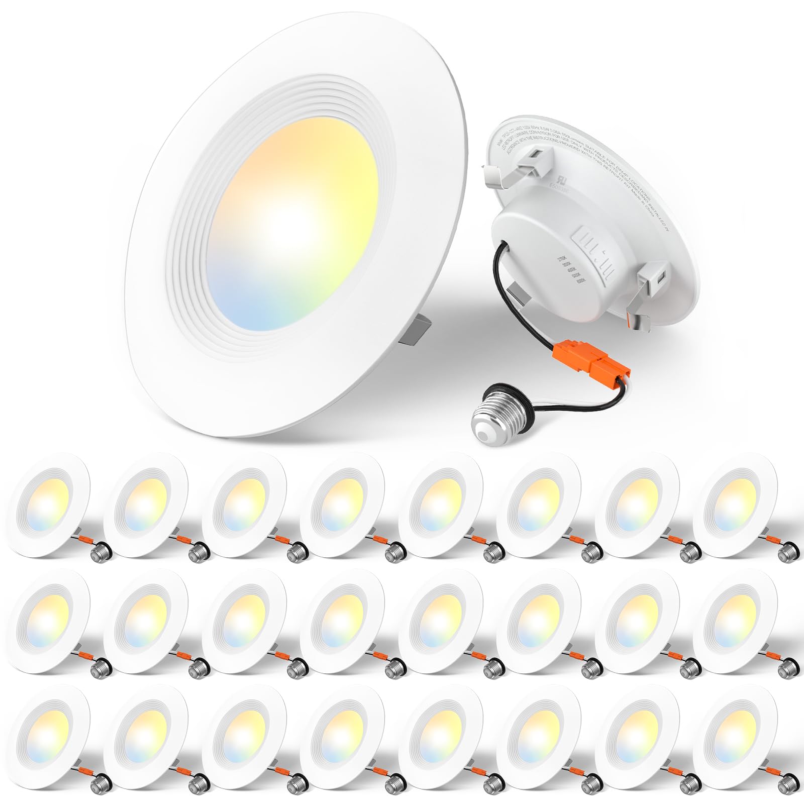 Amico 4-inch LED can light with dimmable brightness for living spaces.