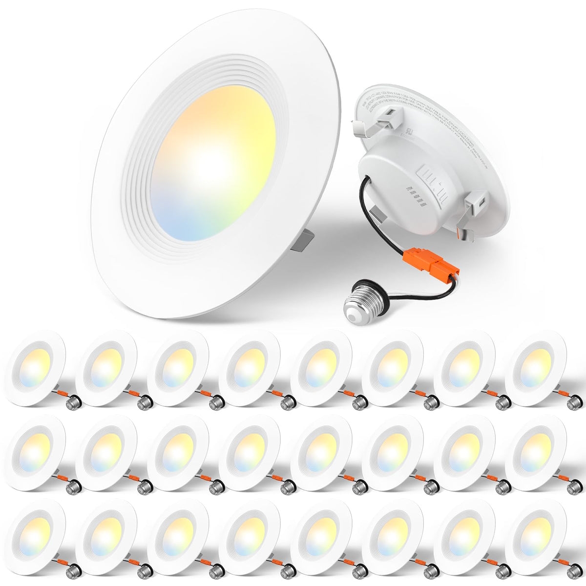 Amico 4-inch LED can light with dimmable brightness for living spaces.