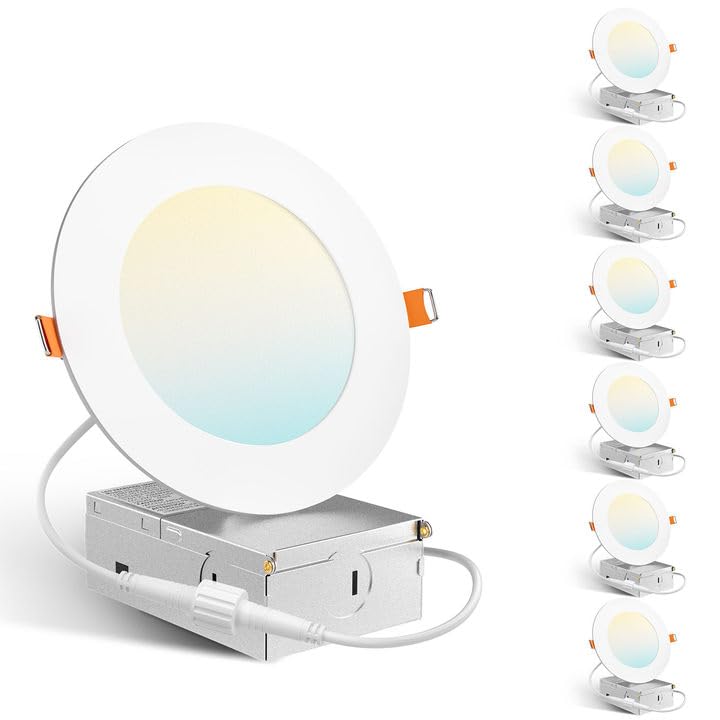 Amico 4-inch LED recessed light in a six-pack ready for ceiling upgrades.