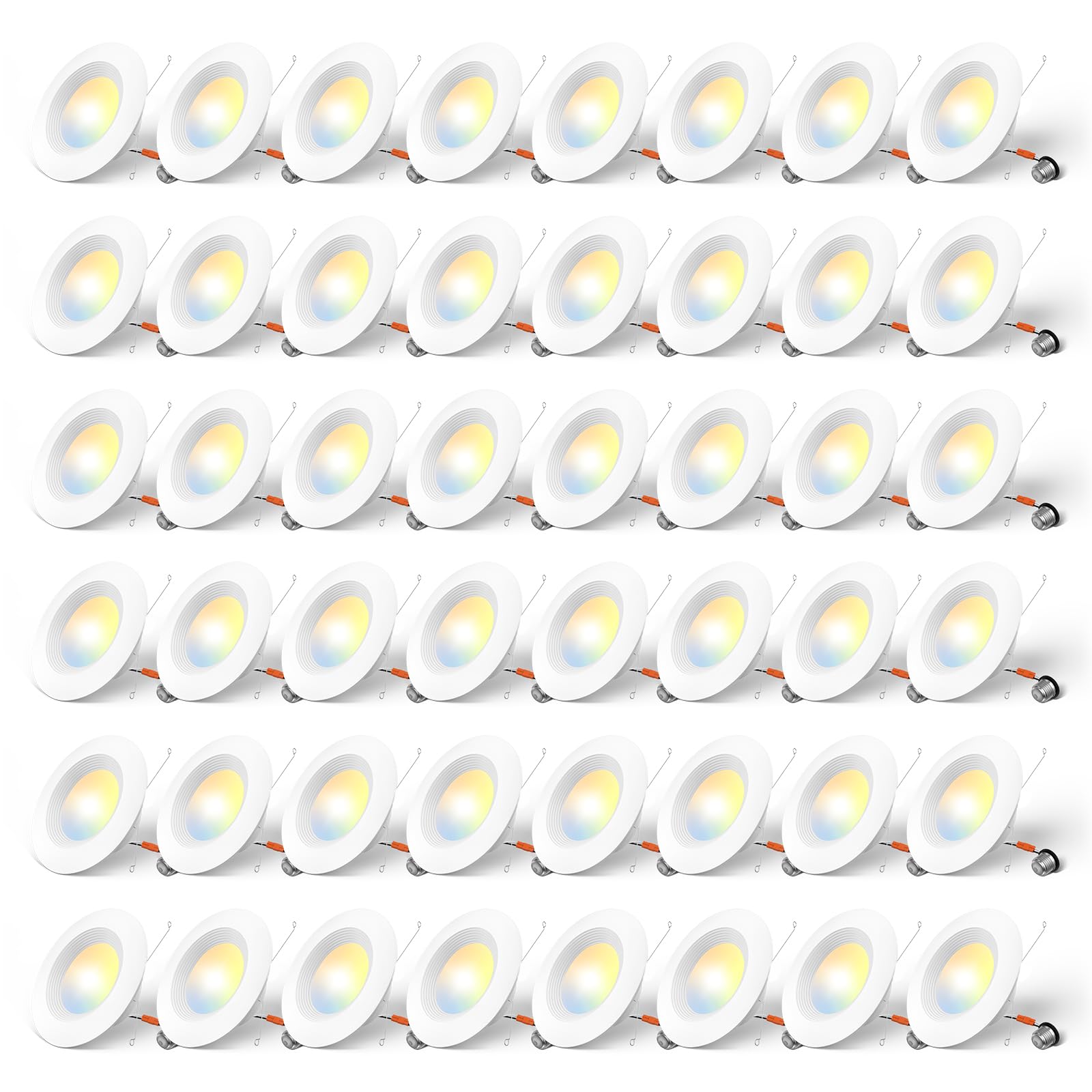 Amico 5-6 inch recessed lighting kit in a 48-pack ready for retrofit install