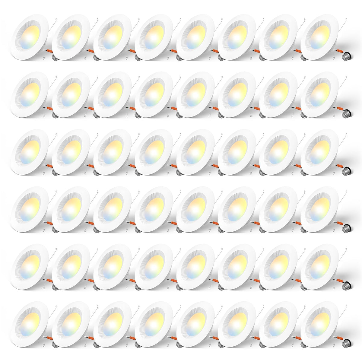 Amico 5-6 inch recessed lighting kit in a 48-pack ready for retrofit install