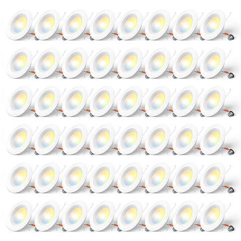 Amico 5-6 inch recessed lighting kit in a 48-pack ready for retrofit install
