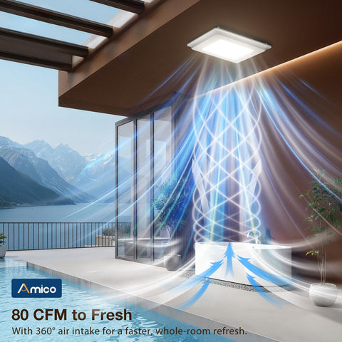 Amico five color temperature options 2700K–5000K