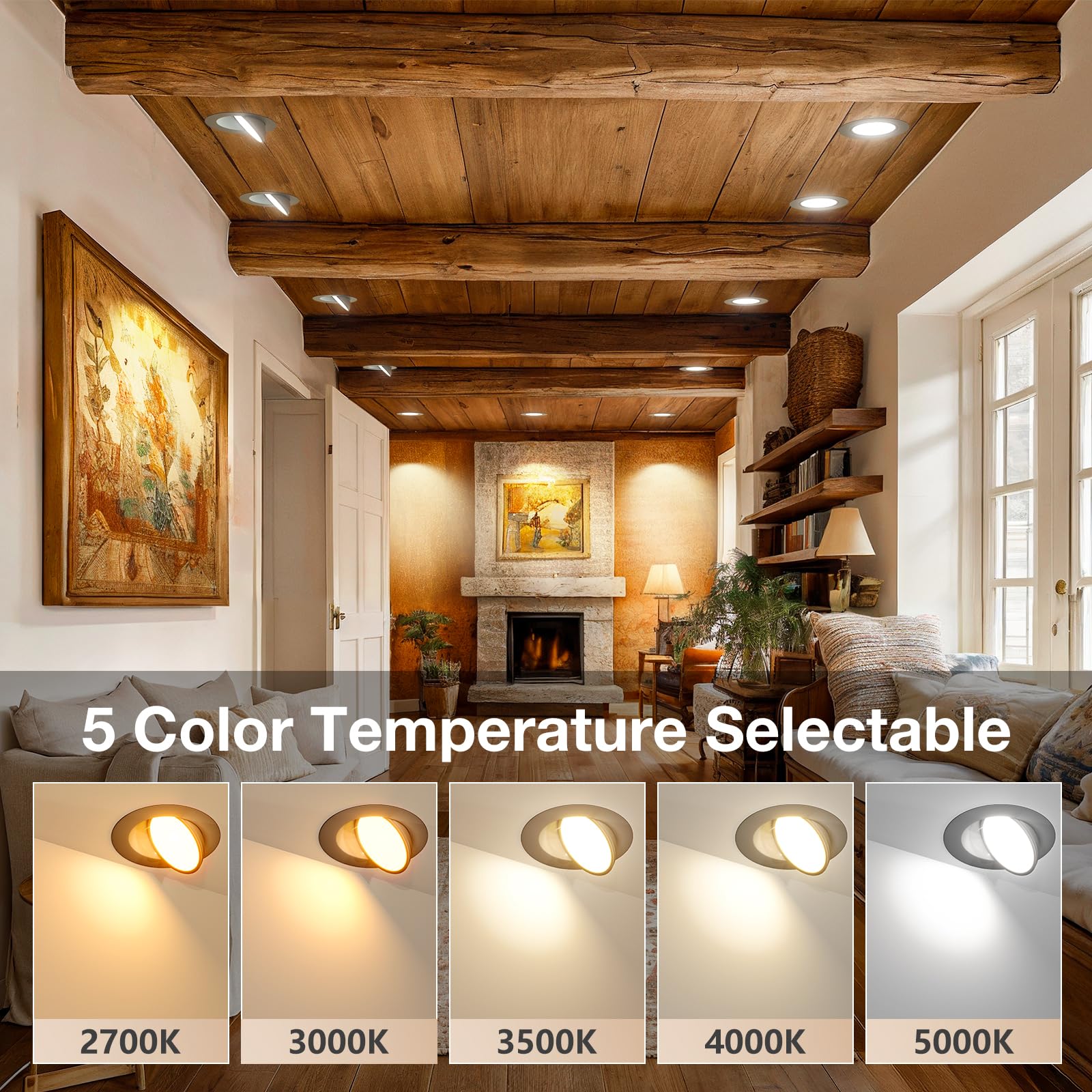 Amico 5CCT selectable color temperature for mood and task lighting