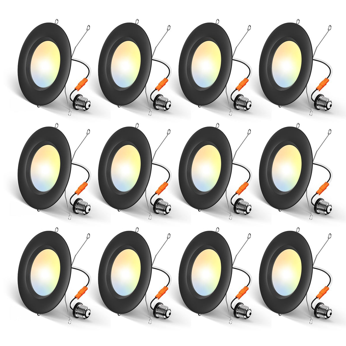 Amico 5CCT recessed light with baffle trim for clean, even illumination in living spaces.