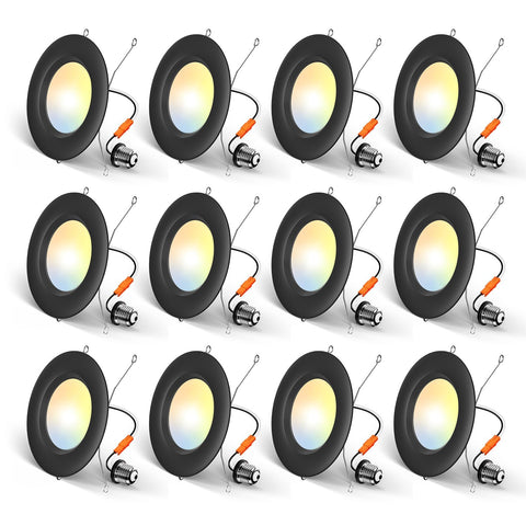 Amico 5CCT recessed light with baffle trim for clean, even illumination in living spaces.