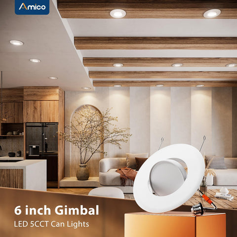Amico eyeball downlight features 5 CCT selectable color temperatures