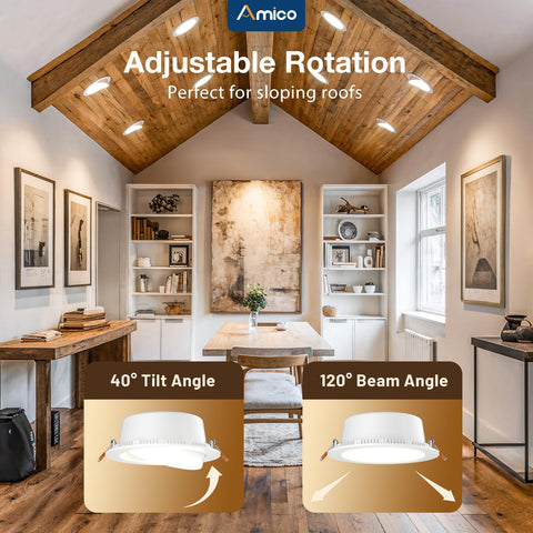 Amico 5-CCT selector enables quick ambience tuning for any space.