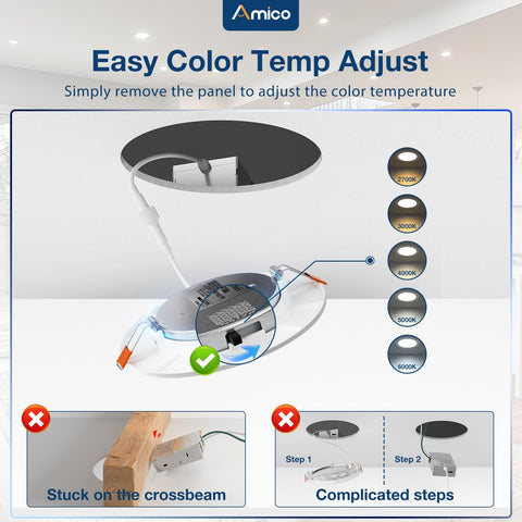 Amico 5CCT switchable lighting for mood tuning in any room