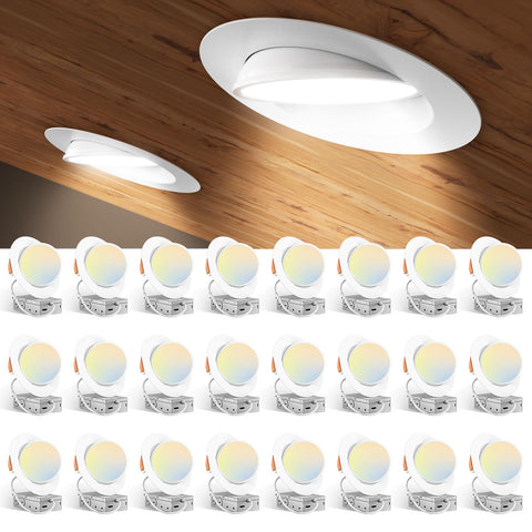Amico 6-inch gimbal downlight front view demonstrating versatile rotation for art lighting.
