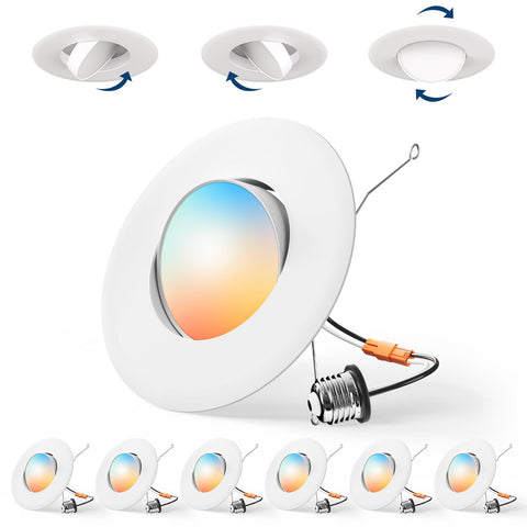 Amico six-pack eyeball downlight showing adjustable angle for artwork lighting