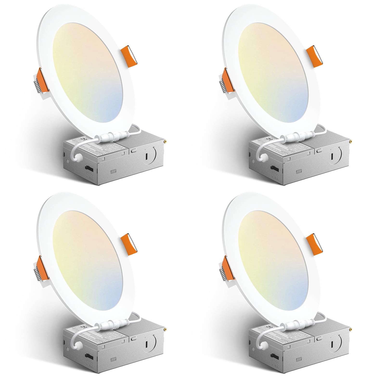 Amico 6-inch downlight with junction box for clean ceiling installation.
