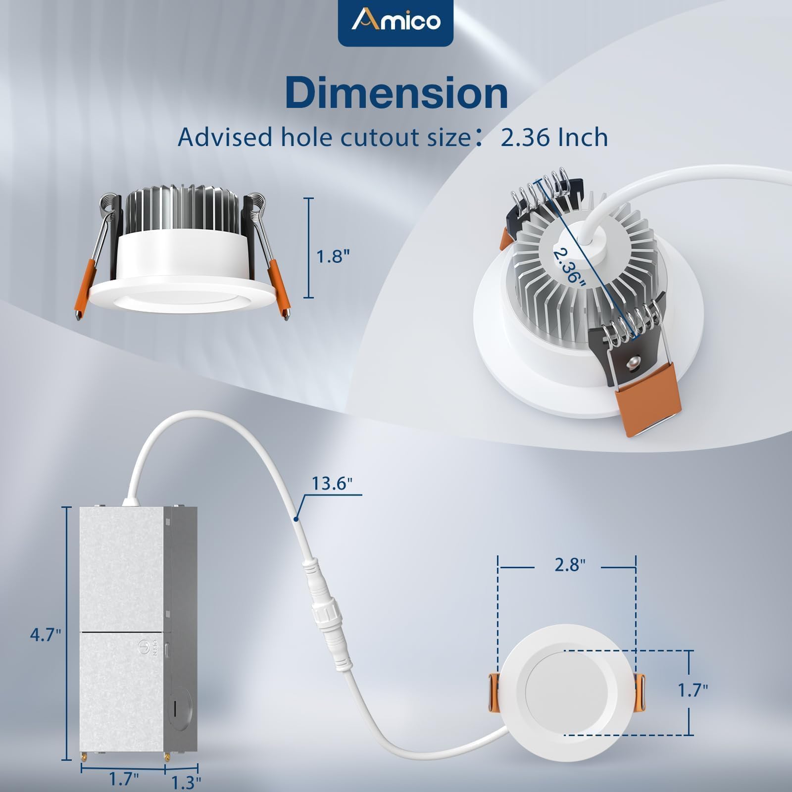 Amico 6 Pack metal shell aids heat management for consistent performance.