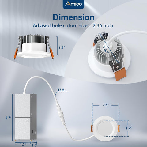 Amico 6 Pack metal shell aids heat management for consistent performance.