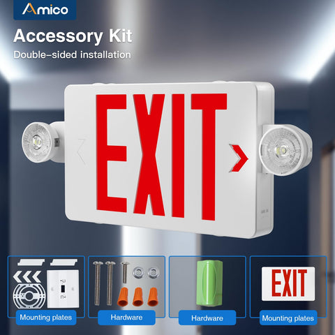 Amico backup NiCd battery powering LEDs for up to 90 minutes.