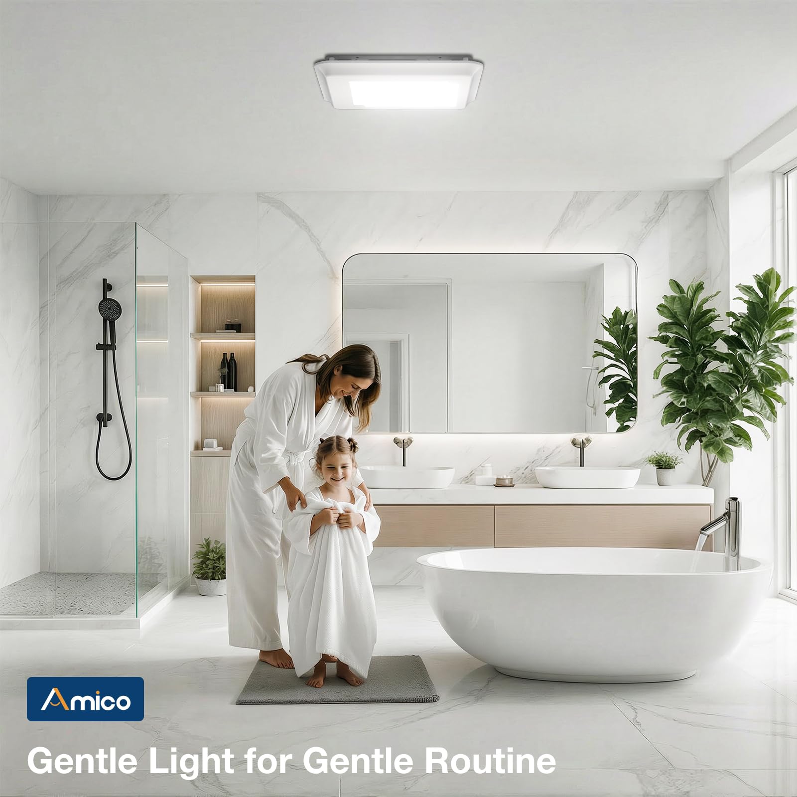 Amico covers spaces up to 110 sq ft for efficient venting.