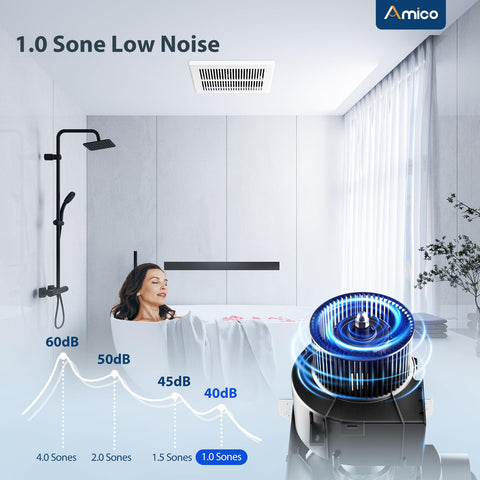 Amico install brackets demonstrating secure ceiling mounting.
