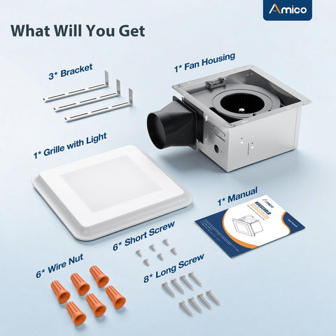 Amico adjustable lighting supports morning routines and evening wind-down.