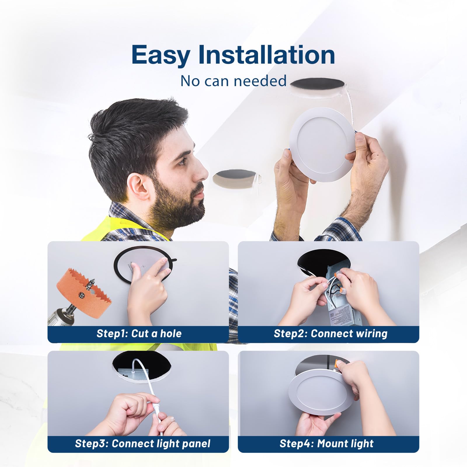 Amico canless fixture is insulation-friendly and safe around ceilings.