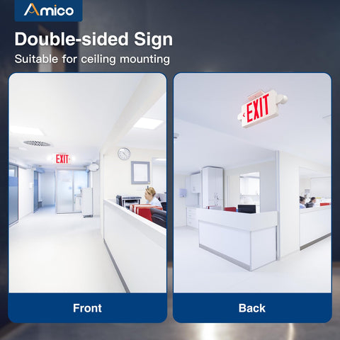 Amico ceiling back-mount installation option for versatile placement.