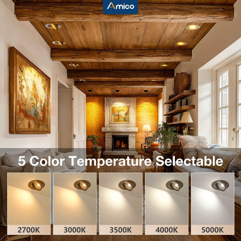 Amico CRI90 True Color Downlight preserves object hues vividly