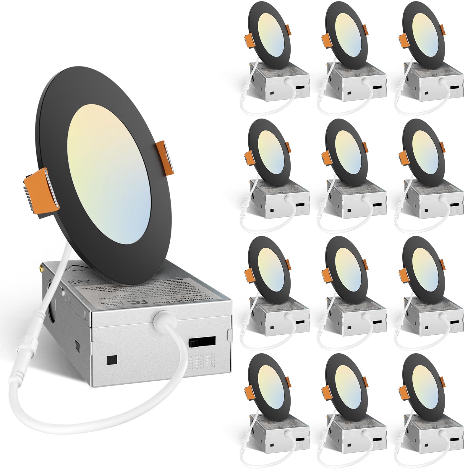 Amico 4-inch J-Box recessed downlight for quick ceiling install.