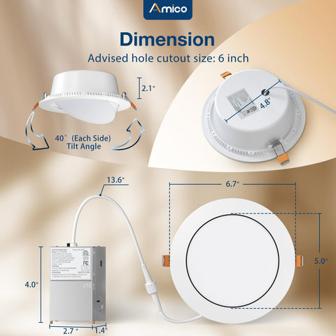 Amico ETL and FCC certified for dependable performance.