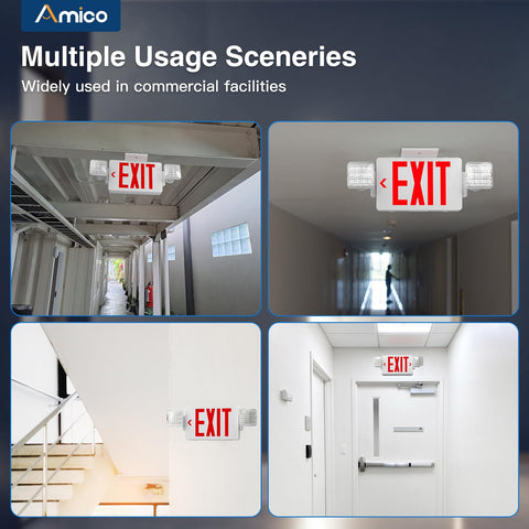 Amico compact, reliable emergency lighting for business interiors.