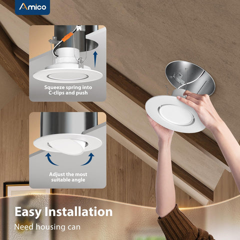 Amico 1500 lumen output, 16W high brightness for clear illumination.