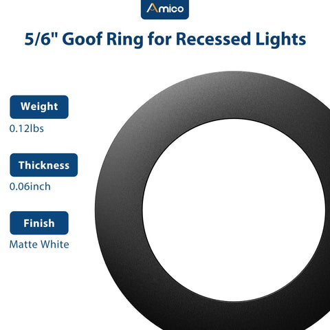 Amico Goof Rings 6-pack design speeds ceiling updates.