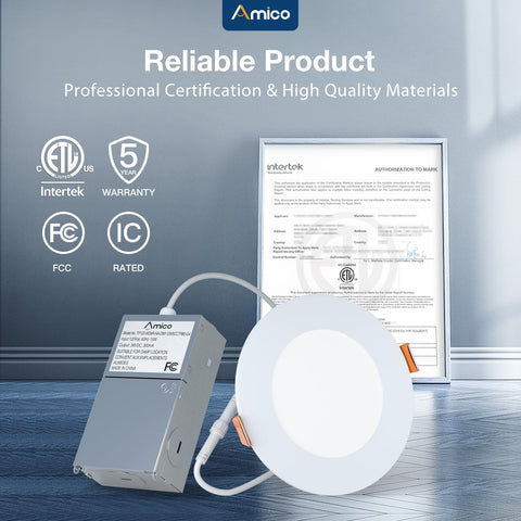 Amico IC-rated design minimizes heat around insulation