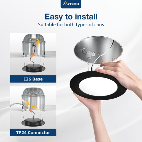 Amico LED can light shows five color temperatures for flexible ambiance