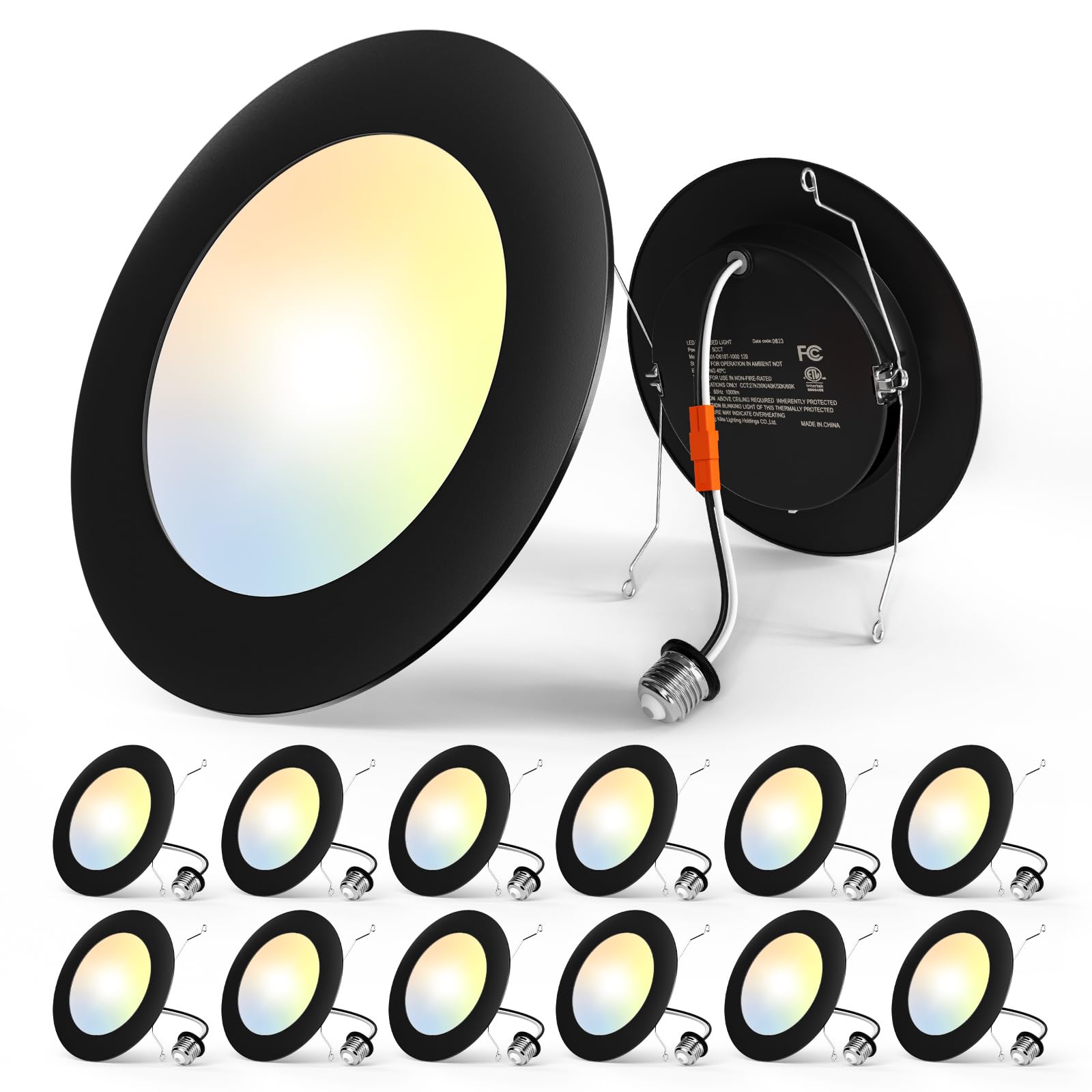 Amico recessed light with enlarged housing hides rough drywall for a clean ceiling