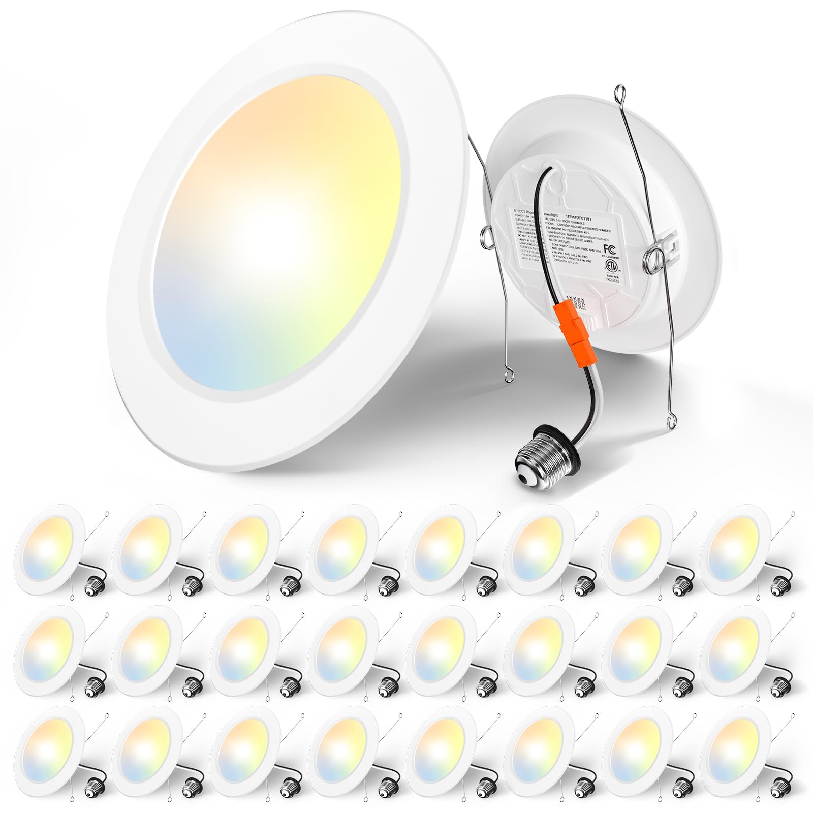 Amico recessed lighting with larger diameter covers rough drywall for seamless ceilings