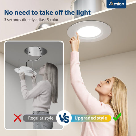 Amico surface ring enables 5CCT color control for flexible mood lighting