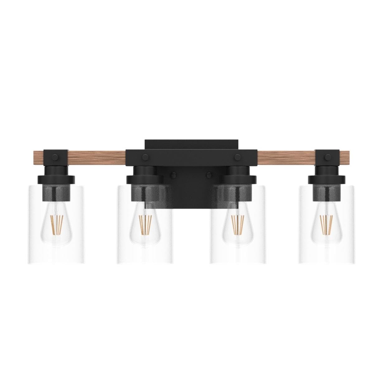 Amico bathroom light supports up or down install for customizable ambience.