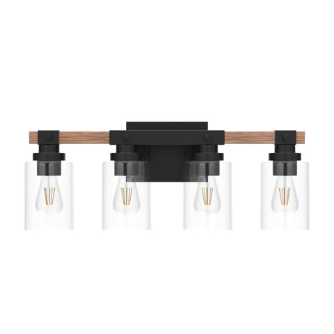 Amico bathroom light supports up or down install for customizable ambience.
