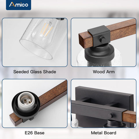 Amico mirror vanity setup shines in bathrooms, bedrooms, or dressing areas.