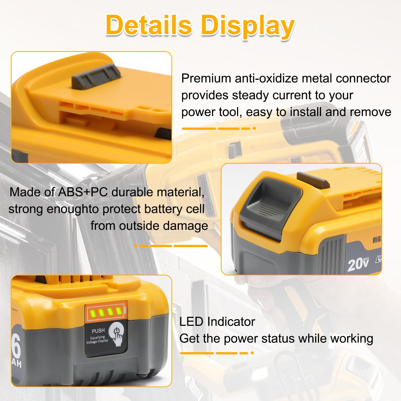 AMICROSS battery powering DCS355N for woodworking projects