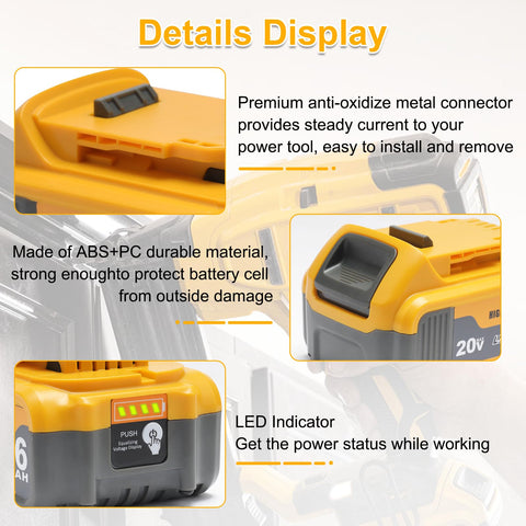 AMICROSS battery powering DCS355N for woodworking projects