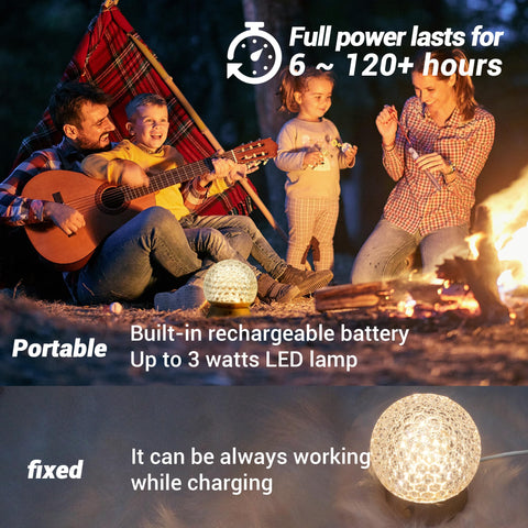 Amingulry lamp charging via USB-C for cord-free lighting.
